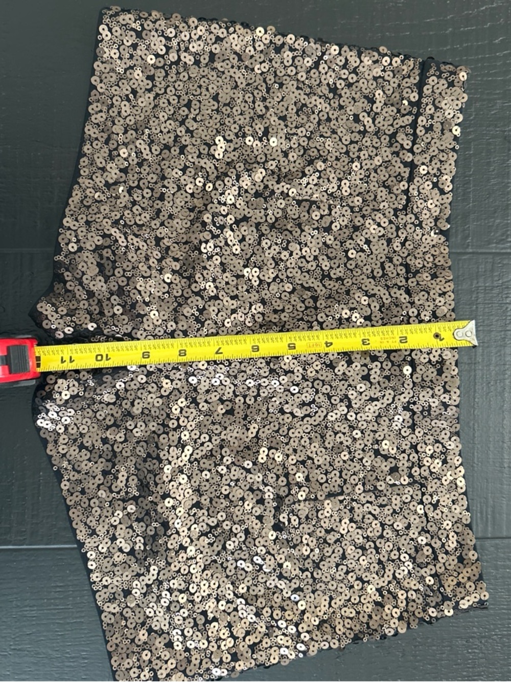 Express Women’s Sequin Shorts - Bronze - Picture 2 of 4